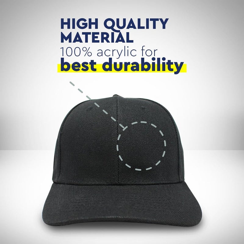Speedy Pros Baseball Caps for Men & Women Embroidered Spade Embroidery Ladies & Men Baseball Hats Acrylic Black Design Only - Image 4